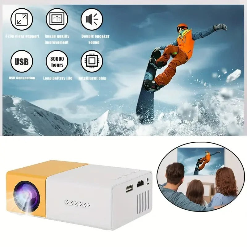 Mini Proyector LED Portátil: cine en casa al instante