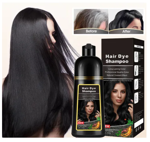 🖤 Shampoo Instantáneo Magic Hair Dye 3 en 1 – 500 ml