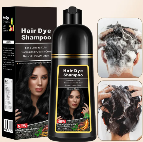 🖤 Shampoo Instantáneo Magic Hair Dye 3 en 1 – 500 ml