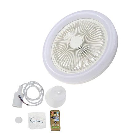 LAMPARA LED + ABANICO DE TECHO