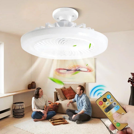 LAMPARA LED + ABANICO DE TECHO