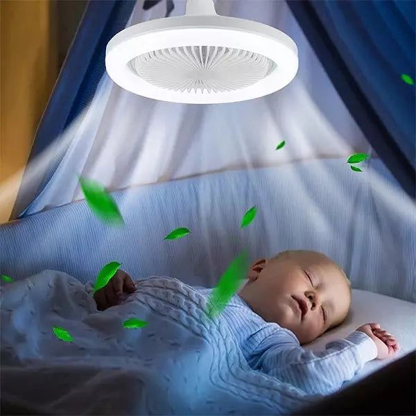 LAMPARA LED + ABANICO DE TECHO