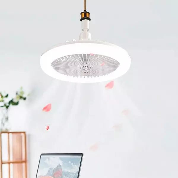 LAMPARA LED + ABANICO DE TECHO