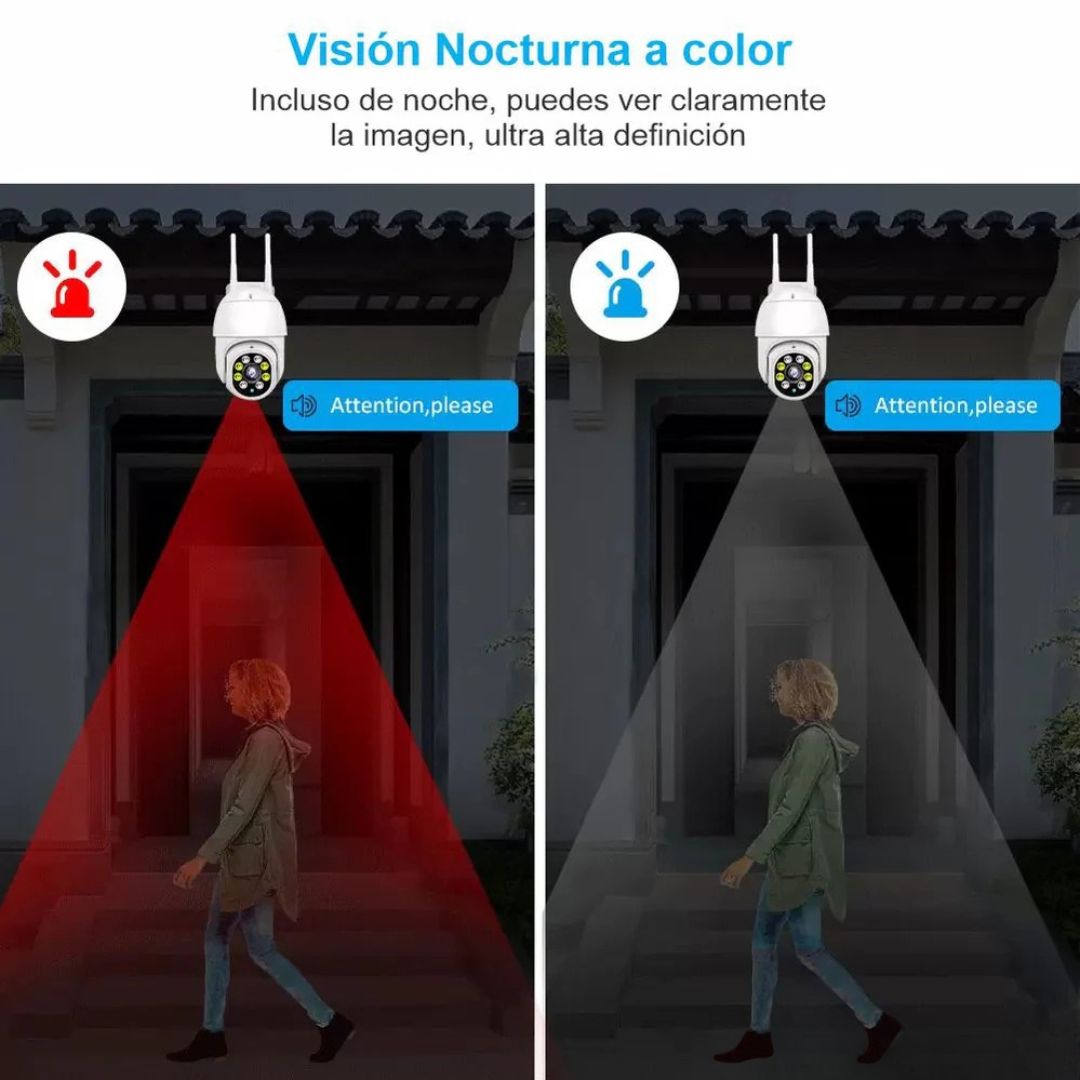 CÁMARA DE VIGILANCIA PARA EXTERIOR WIFI - 360°
