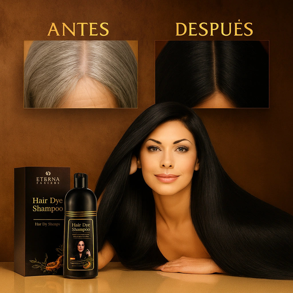 🖤 Shampoo Instantáneo Magic Hair Dye 3 en 1 – 500 ml