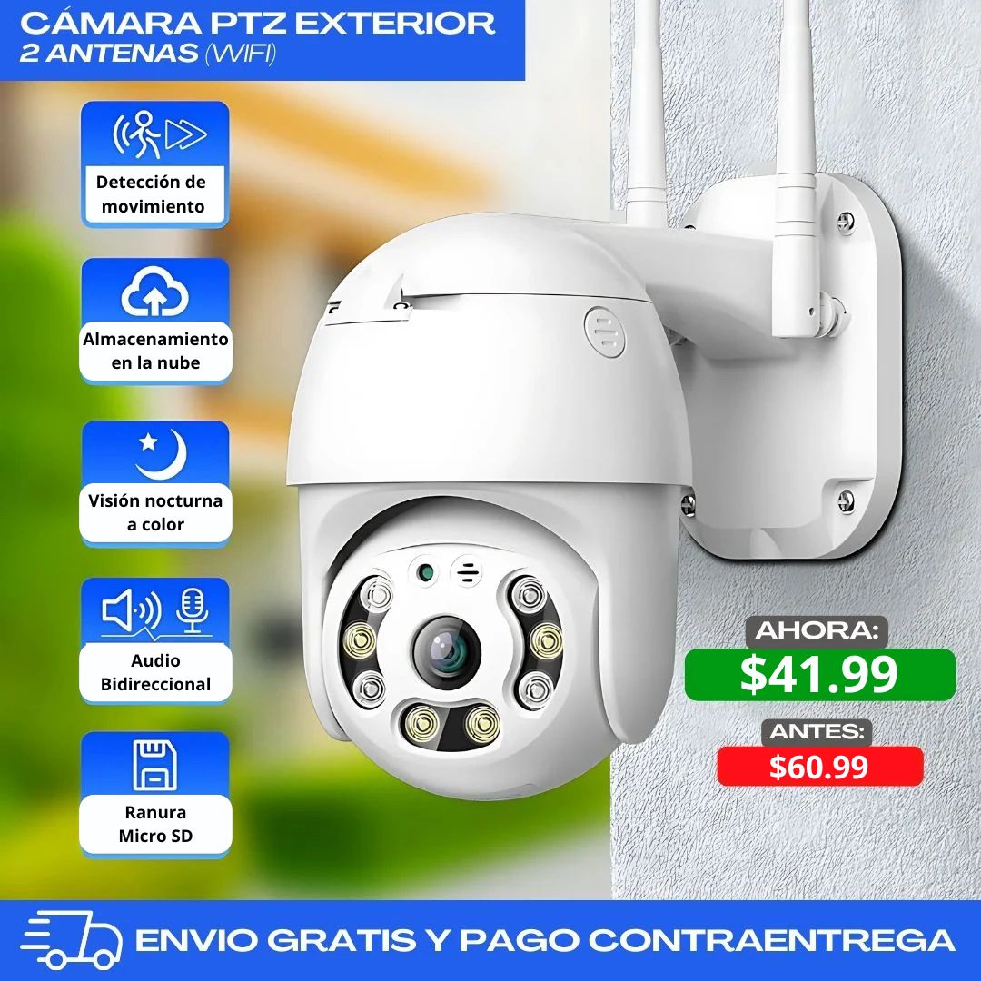 CÁMARA DE VIGILANCIA PARA EXTERIOR WIFI - 360°