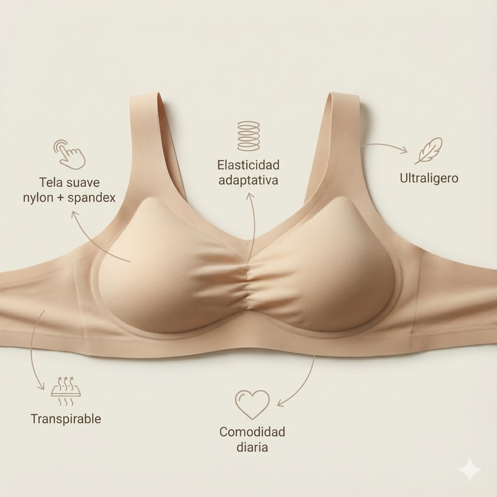 Brasier Siliconado Push Up Sin Costuras AirBra® 2x1 Compra 1 y lleva otro GRATIS