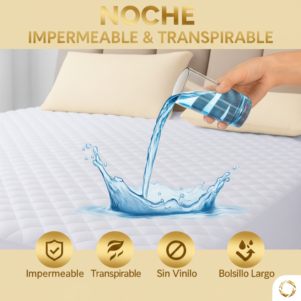 PROTECTOR DE COLCHÓN IMPERMEABLE PREMIUM