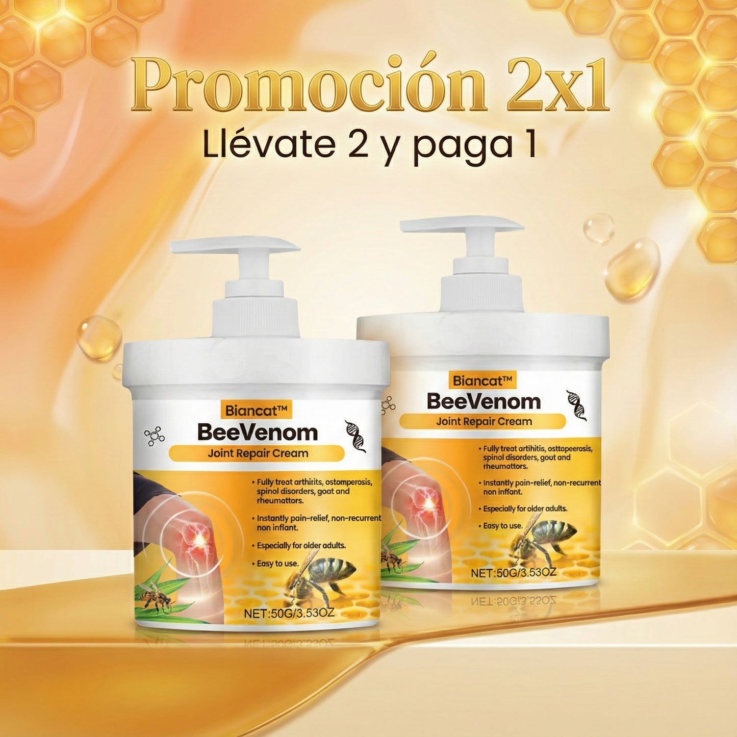 Bee Venom Art - Crema Terapia Articular con Apitoxina 2X1