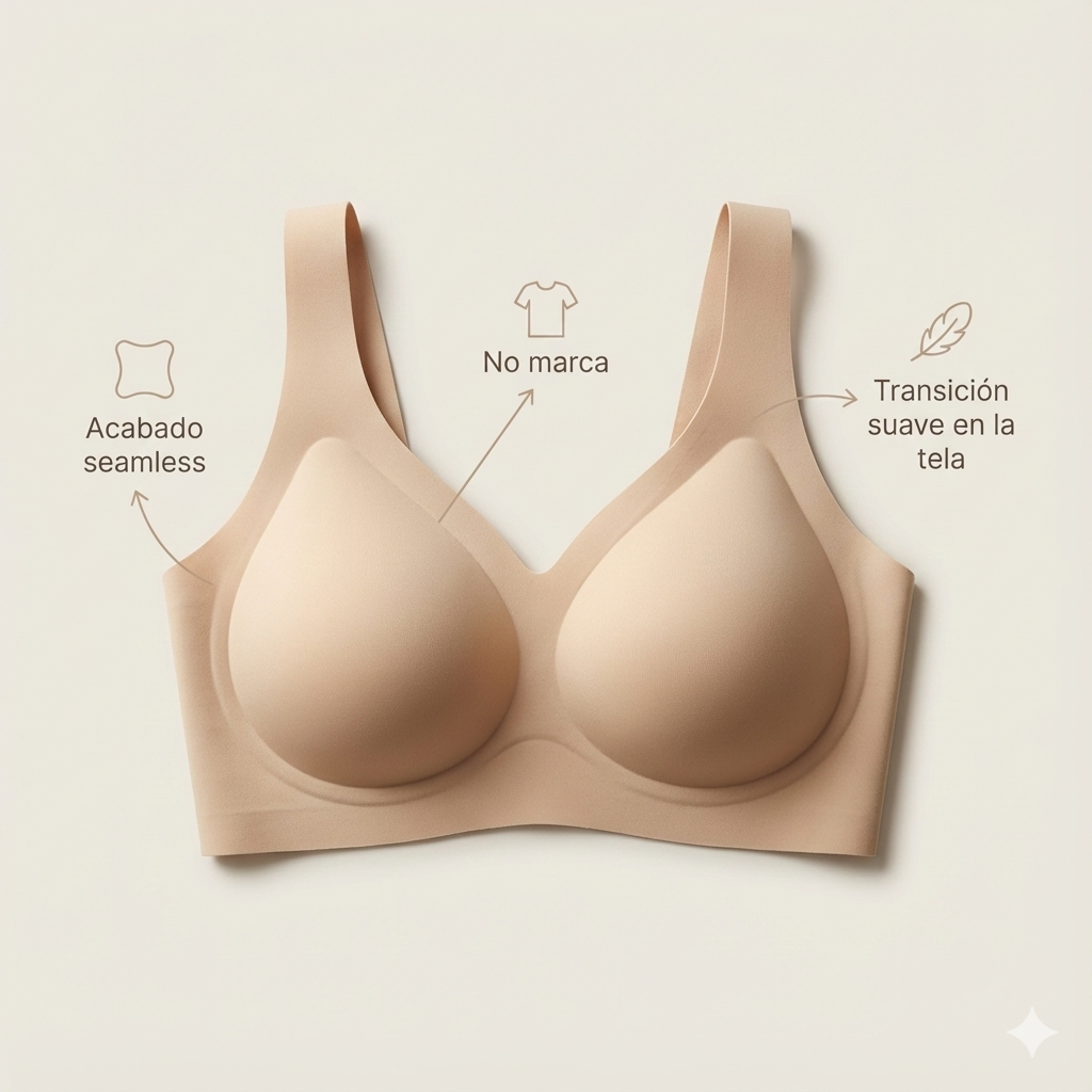 Brasier Siliconado Push Up Sin Costuras AirBra® 2x1 Compra 1 y lleva otro GRATIS