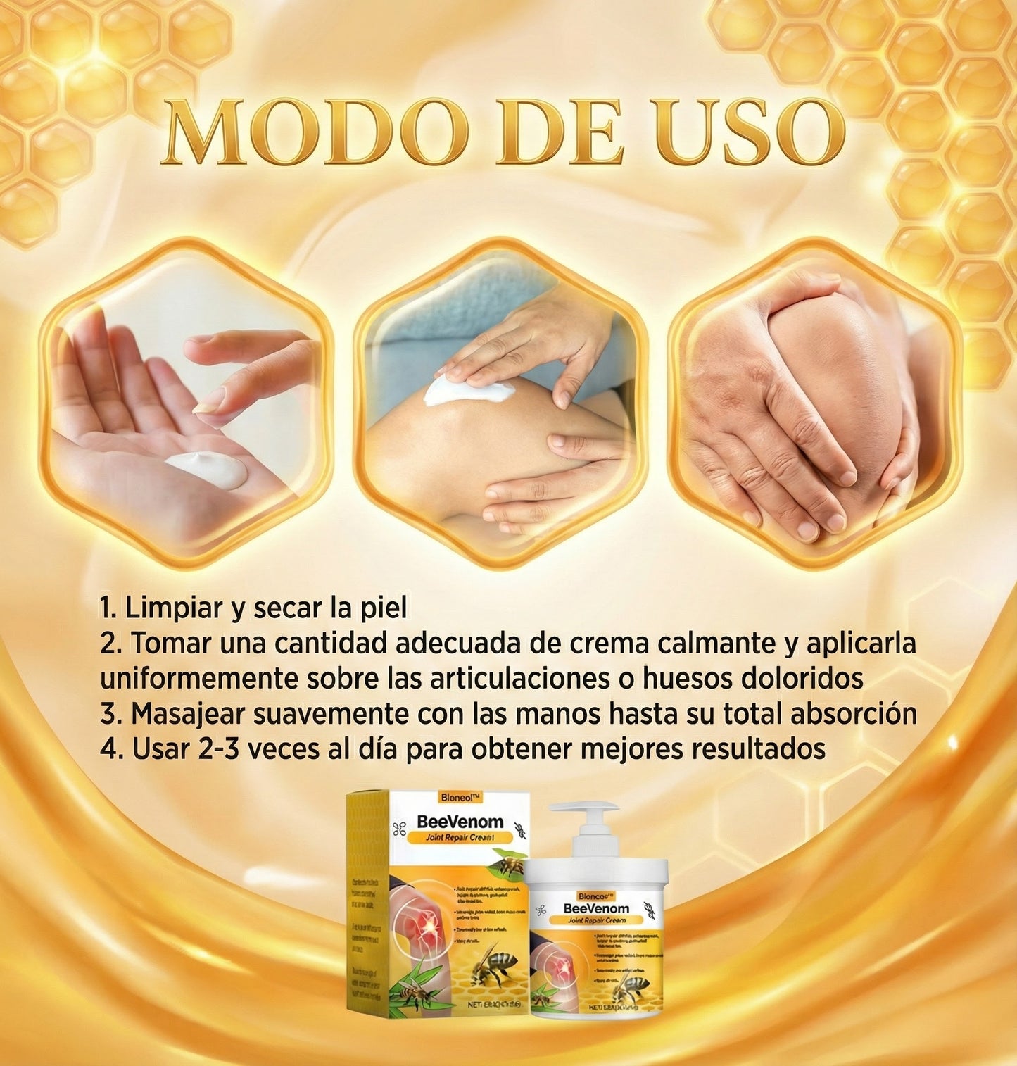 Bee Venom Art - Crema Terapia Articular con Apitoxina 2X1