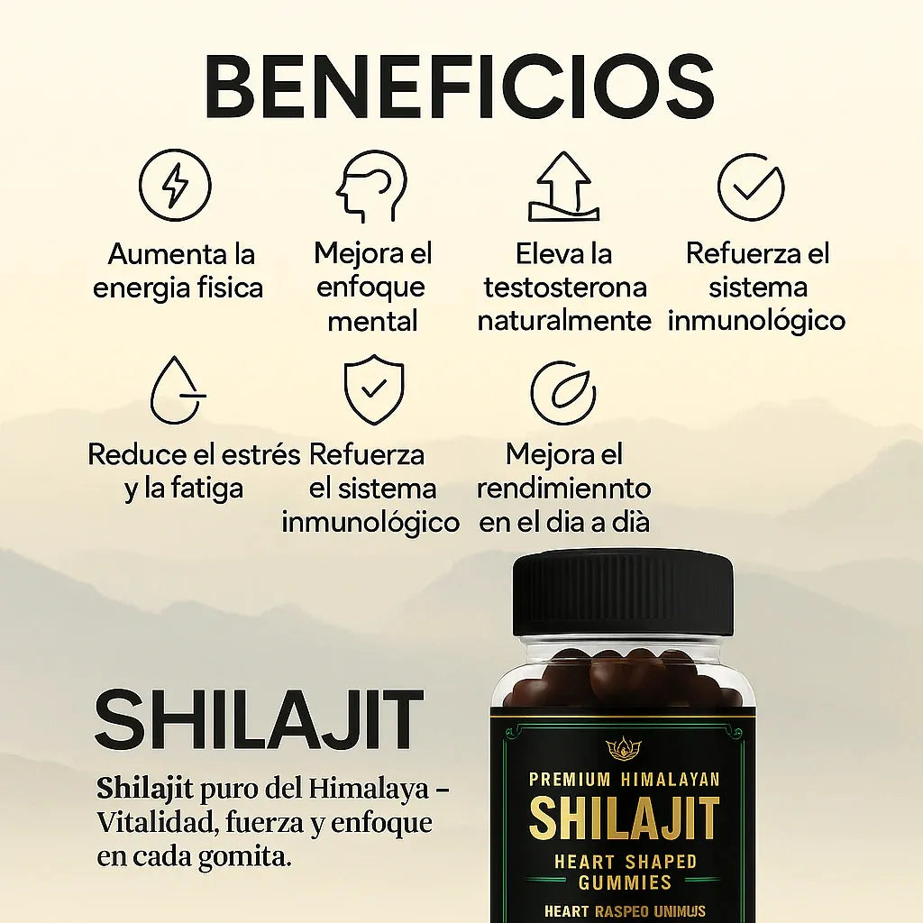 Shilajit Gold Gummies – Potencia Natural para tu Vitalidad