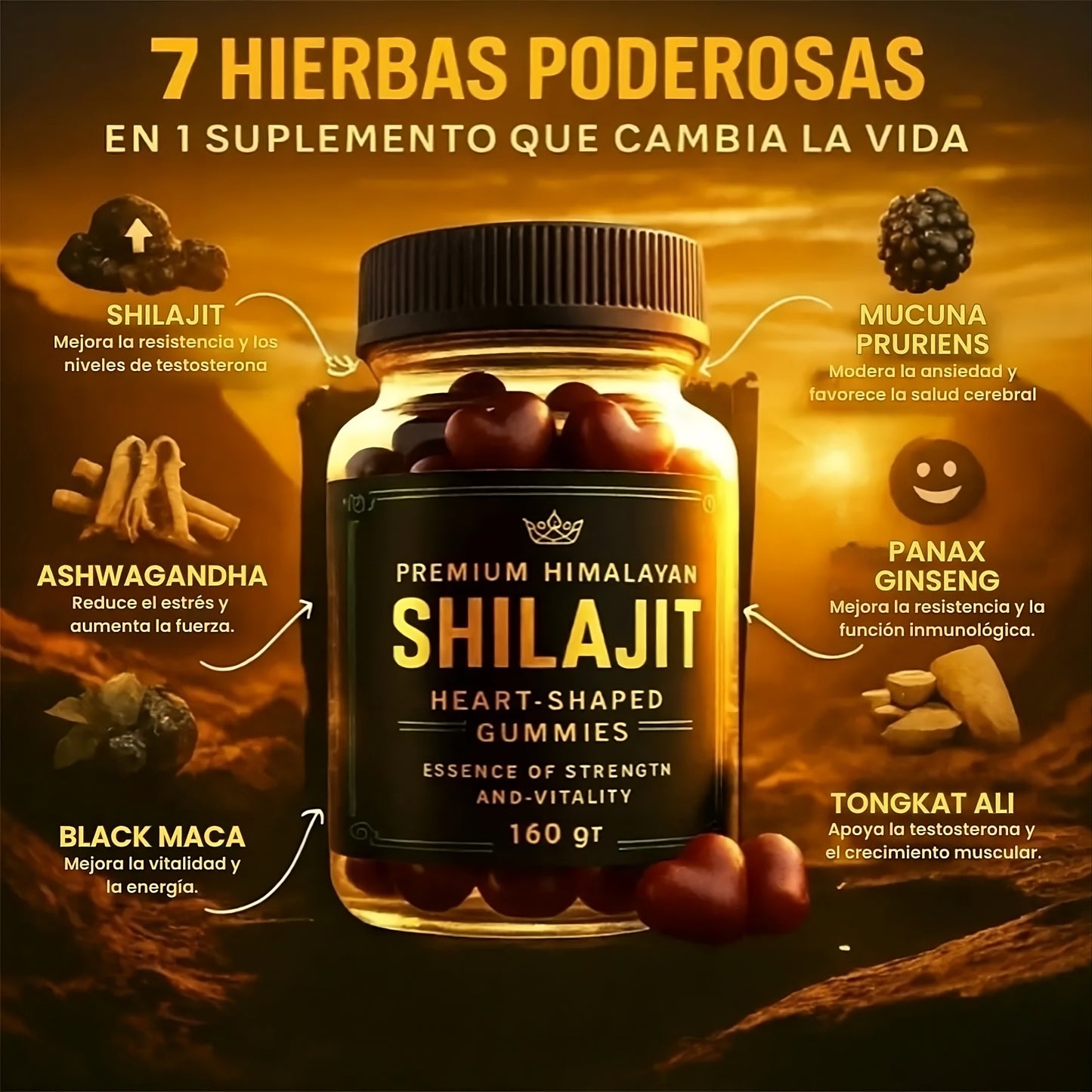 Shilajit Gold Gummies – Potencia Natural para tu Vitalidad